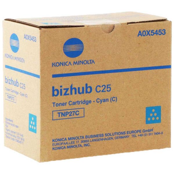 Konica Minolta TNP-27C niebieski, oryginalny
