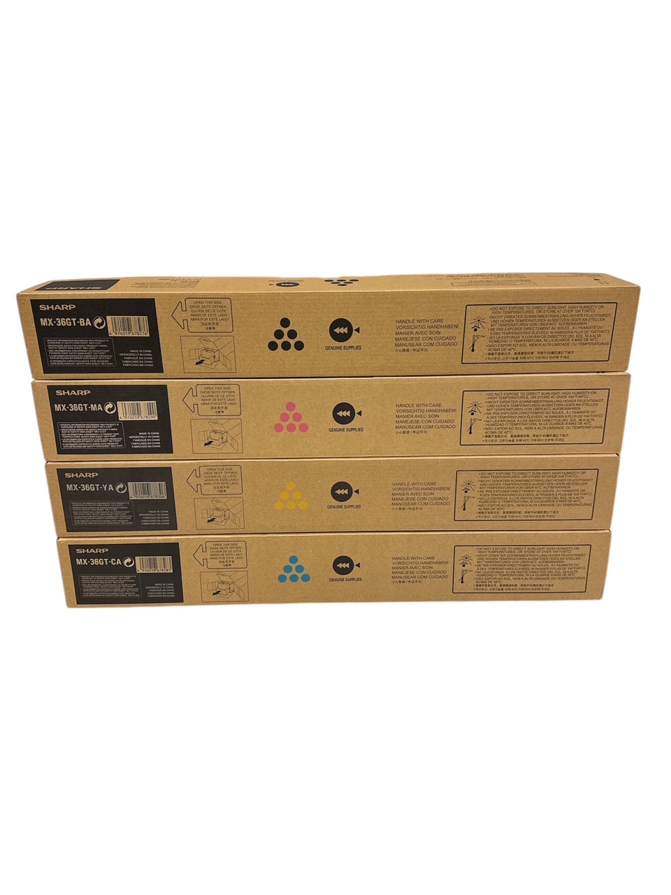 Zestaw 4x SHARP MX-36GT-CMYK oryginalny