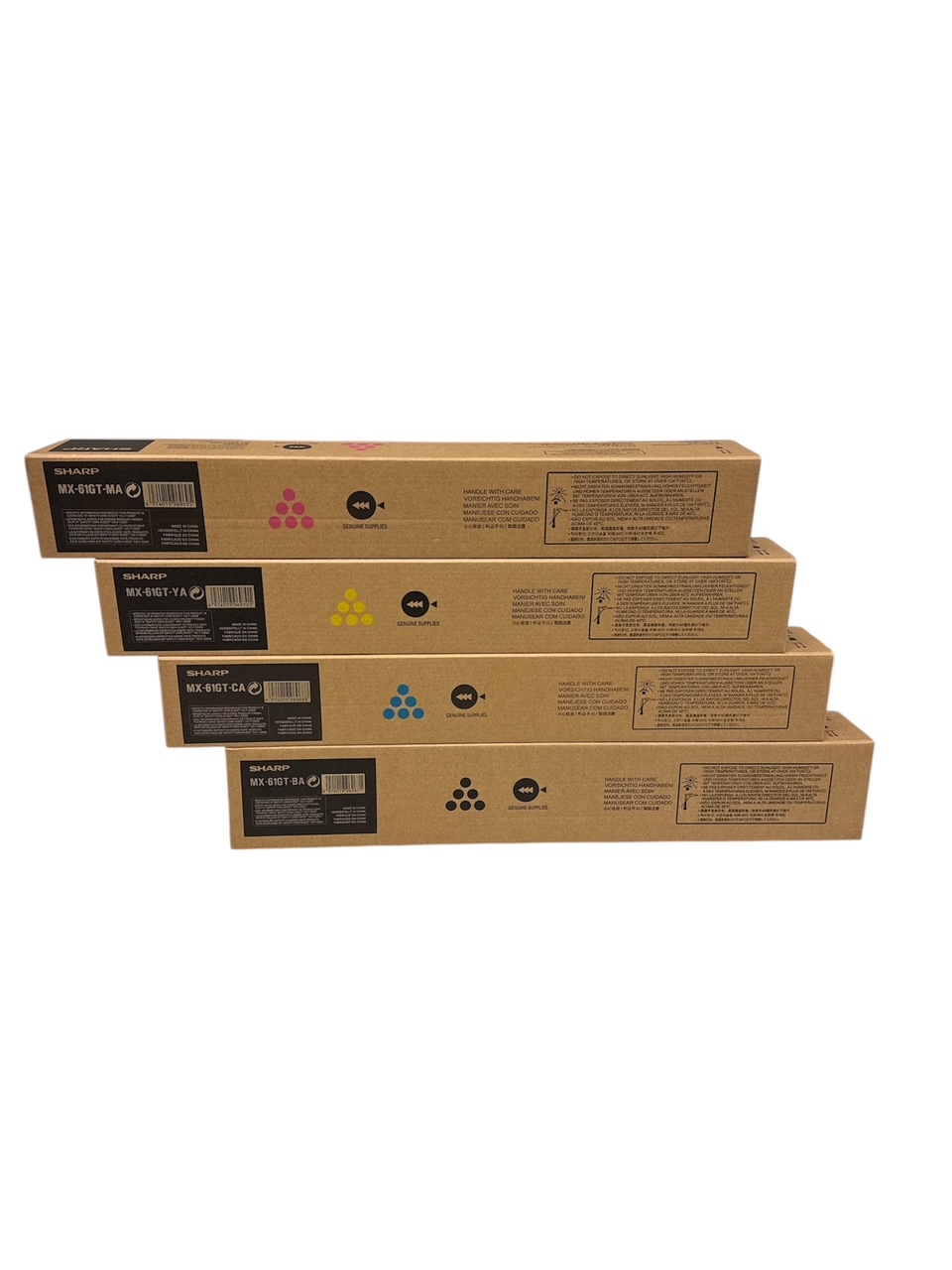 Zestaw 4x SHARP MX-61GT-CMYK oryginalny